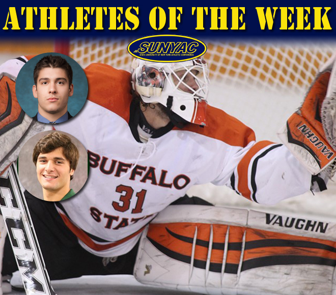 SUNYAC Ice Hockey Athletes of the Week Announced
