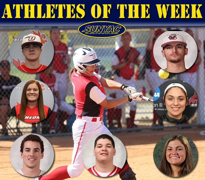 SUNYAC honors Baseball, Softball, and Lacrosse athletes of the week