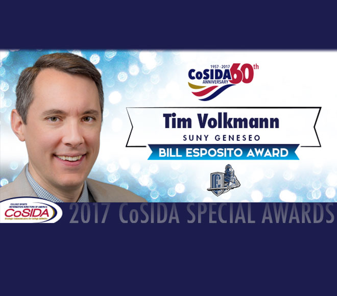 Geneseo's Tim Volkmann honored with Bill Esposito Award