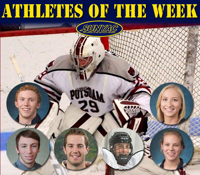 SUNYAC announces Athletes of the Week for Swim & Dive and Ice Hockey