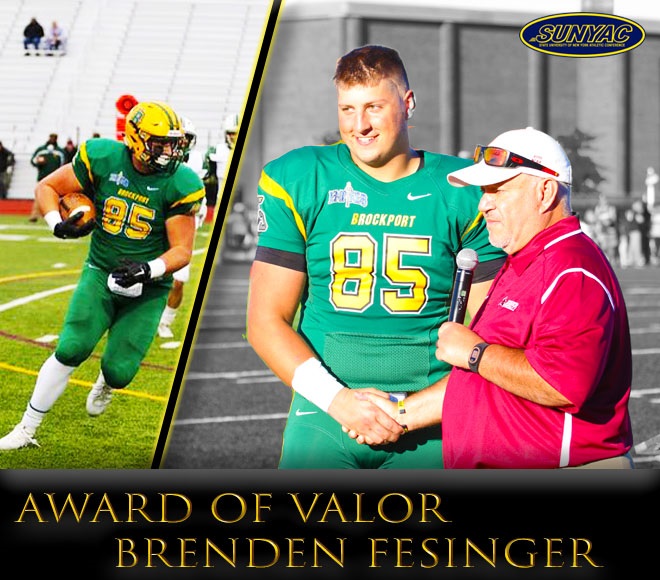 Brockport&rsquo;s Fesinger Honored with SUNYAC Award of Valor