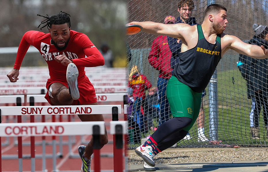 Jones and Jackson Tabbed SUNYAC Men's Track and Field Athletes of the Week
