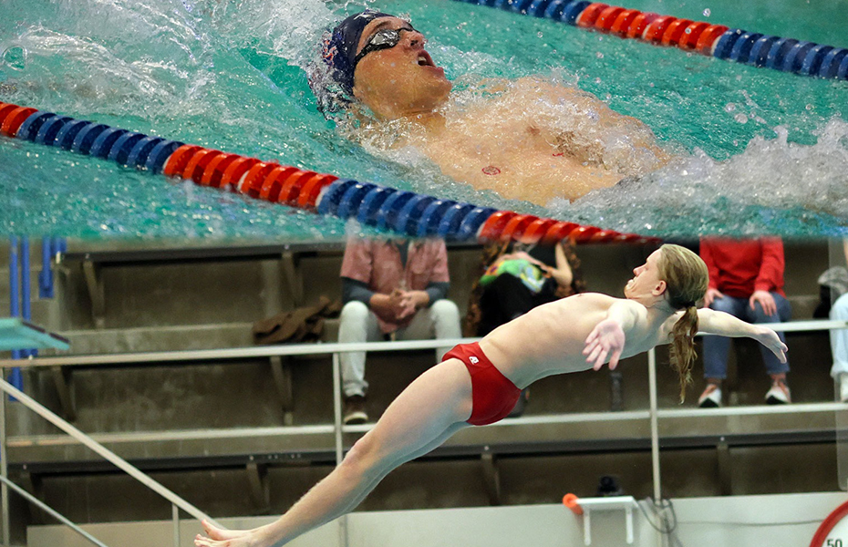 Wirth and Kohlhoff Recognized as SUNYAC Men's Swimmer and Diver of the Week