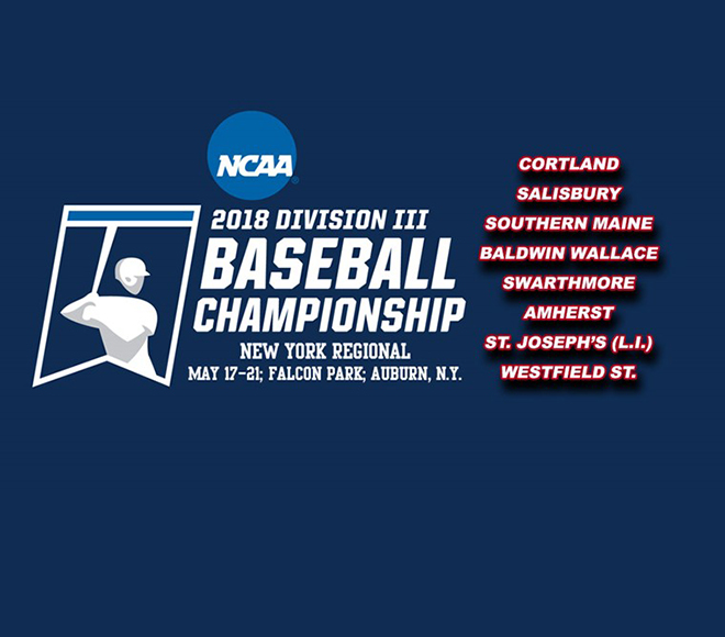 Cortland Top Seed and Host of Baseball Regional in Auburn May 17-21