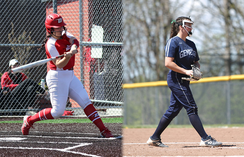 Serena and Eberhardt Tabbed SUNYAC Softball Athlete of the Week