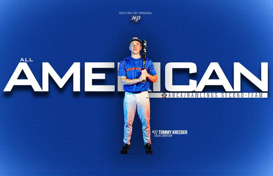 Tommy Kreider Becomes First Ever All-American in New Paltz Baseball History
