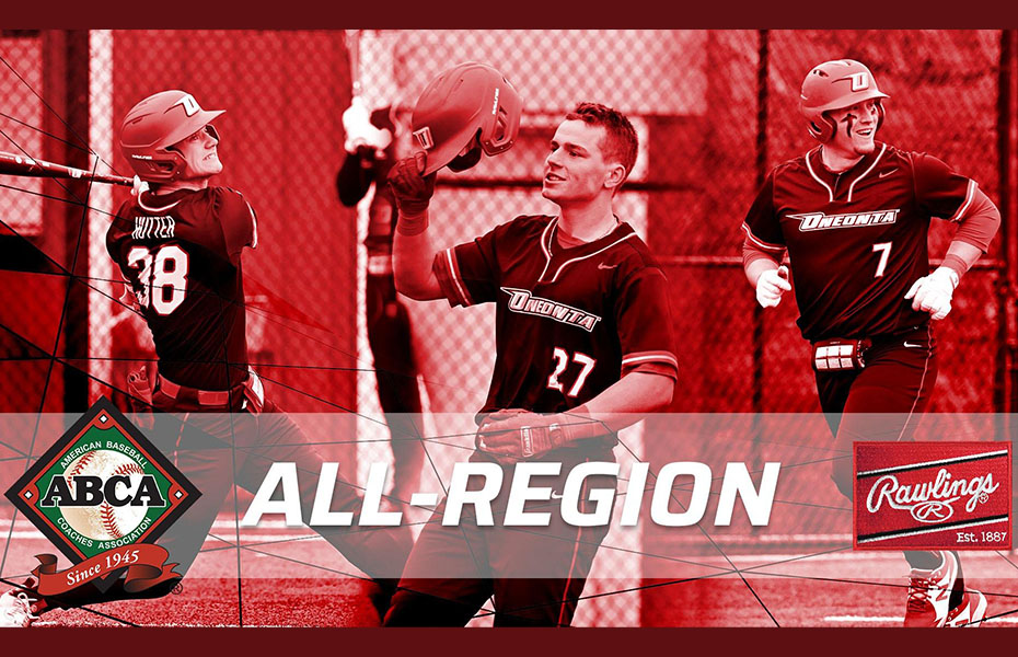 Oneonta Has Three Selected to ABCA/Rawlings All-Region Team