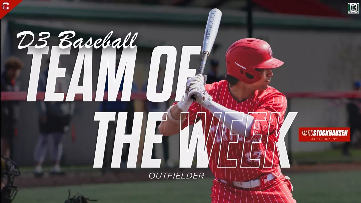 Cortland's Marc Stockhausen Named to D3baseball.com National Team of the Week