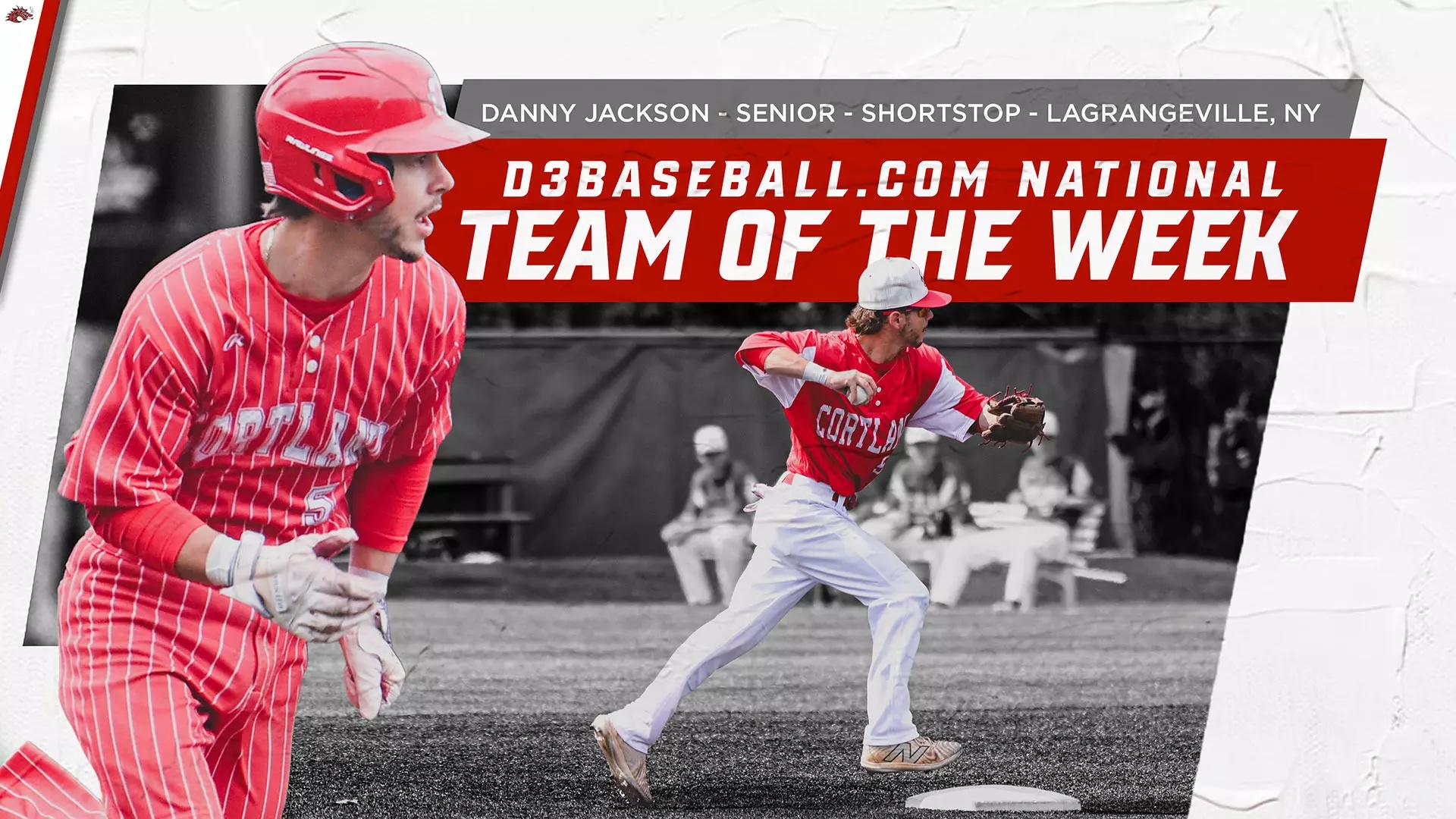 Danny Jackson Selected to D3baseball.com National Team of the Week