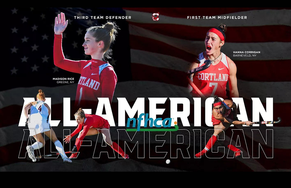 Cortland's Hanna Corrigan and Madison Rice Named 2024 NFHCA All-Americans