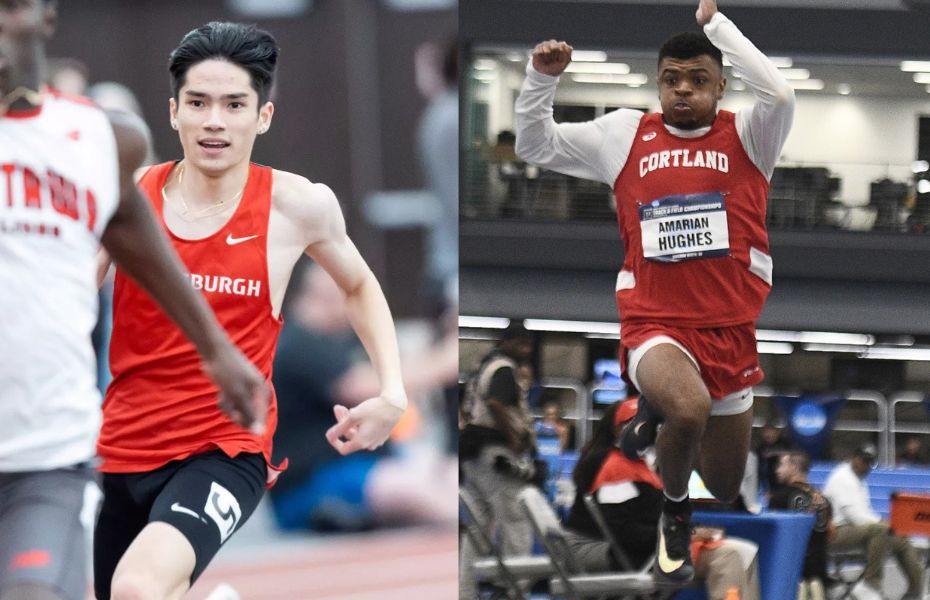 Cypress and Hughes Named SUNYAC Men's Indoor Track & Field Athletes of the Week