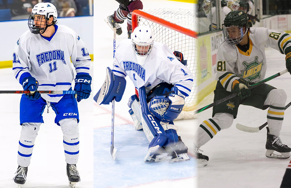 Morris, Barbeau and Paone Earn SUNYAC Men's Ice Hockey Weekly Awards