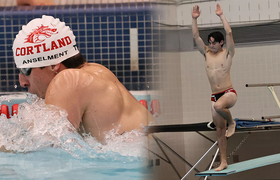 Cortland Sweeps SUNYAC Men's Swimming & Diving Weekly Honors