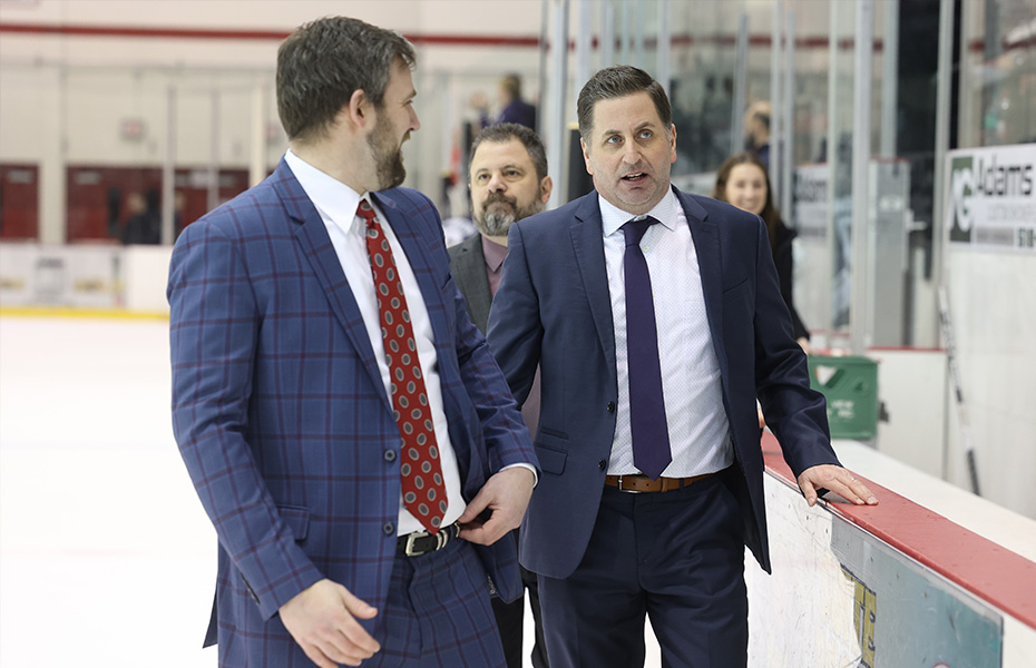 Plattsburgh Voted 2023 SUNYAC Men's Ice Hockey Coaching Staff of the Year