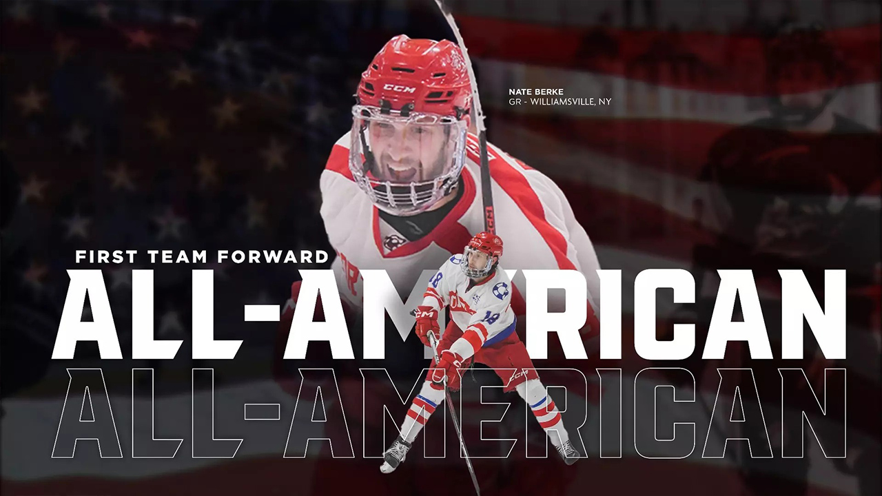 Cortland's Nate Berke Named AHCA Division III Men's Hockey All-American