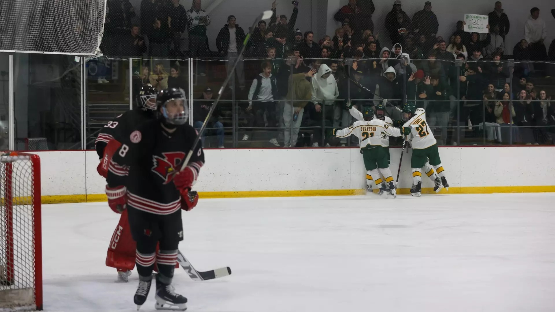 Thoroughbreds drop Plattsburgh, 4-3, in SUNYAC Men's Ice Hockey Quarterfinal