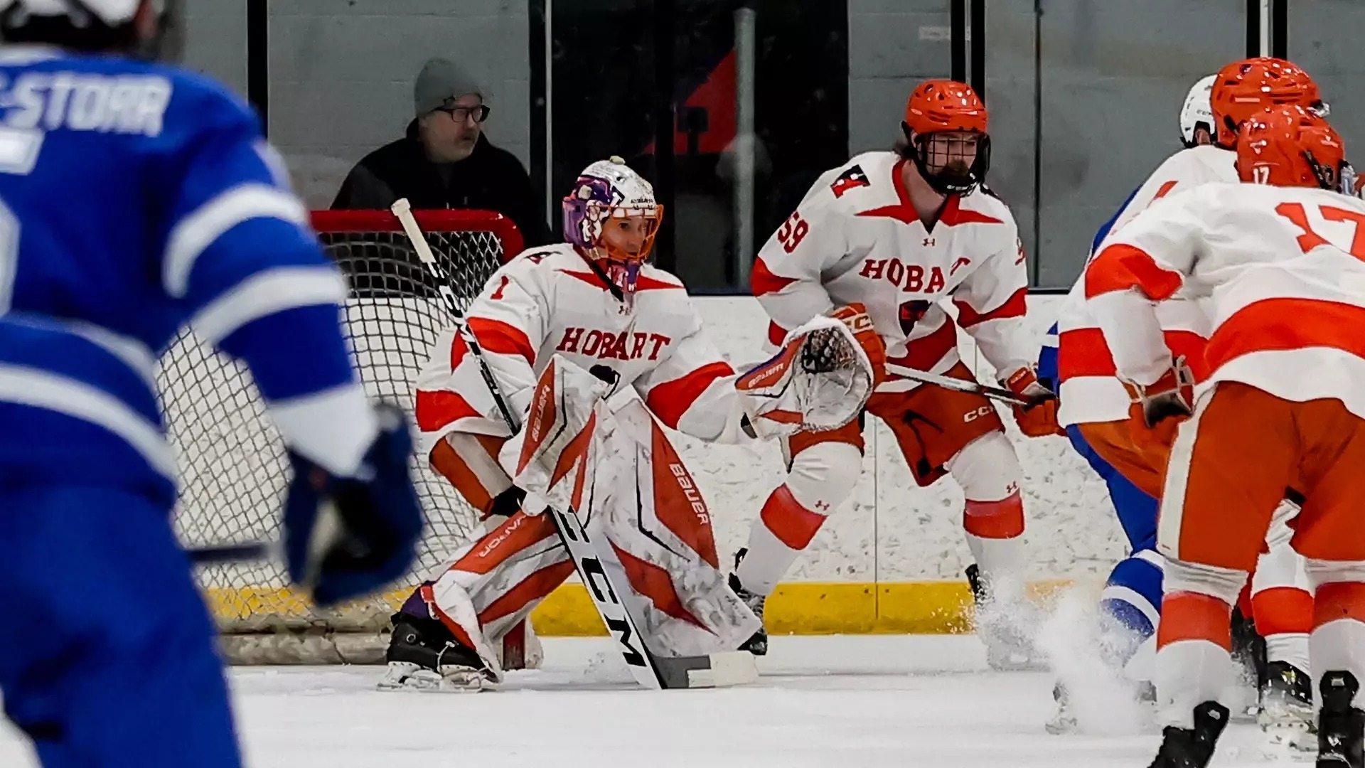 #1 Hobart blanks Fredonia 3-0 in Men's Ice Hockey Quarterfinals