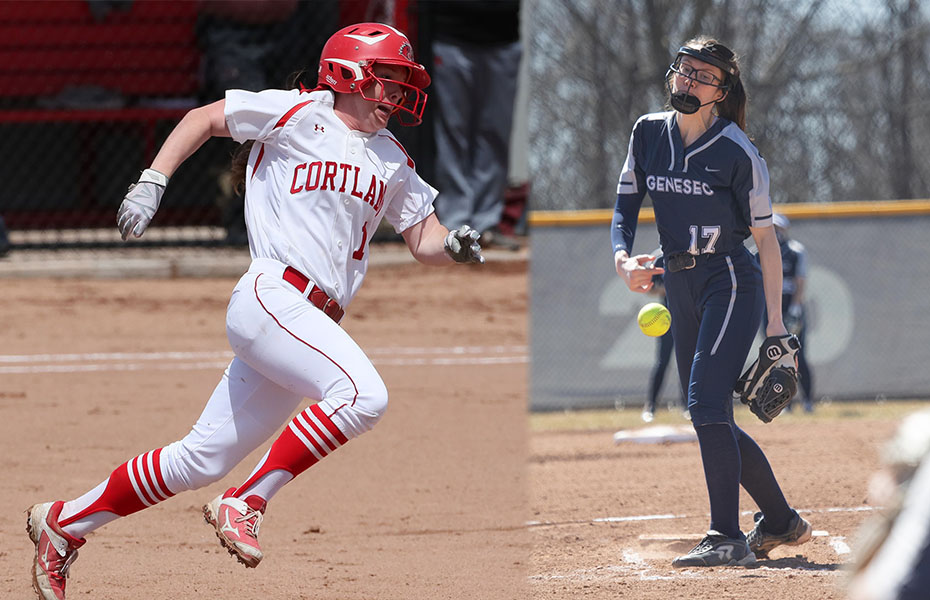O'Gorman and Schwartz tabbed SUNYAC Softball Athletes of the Week