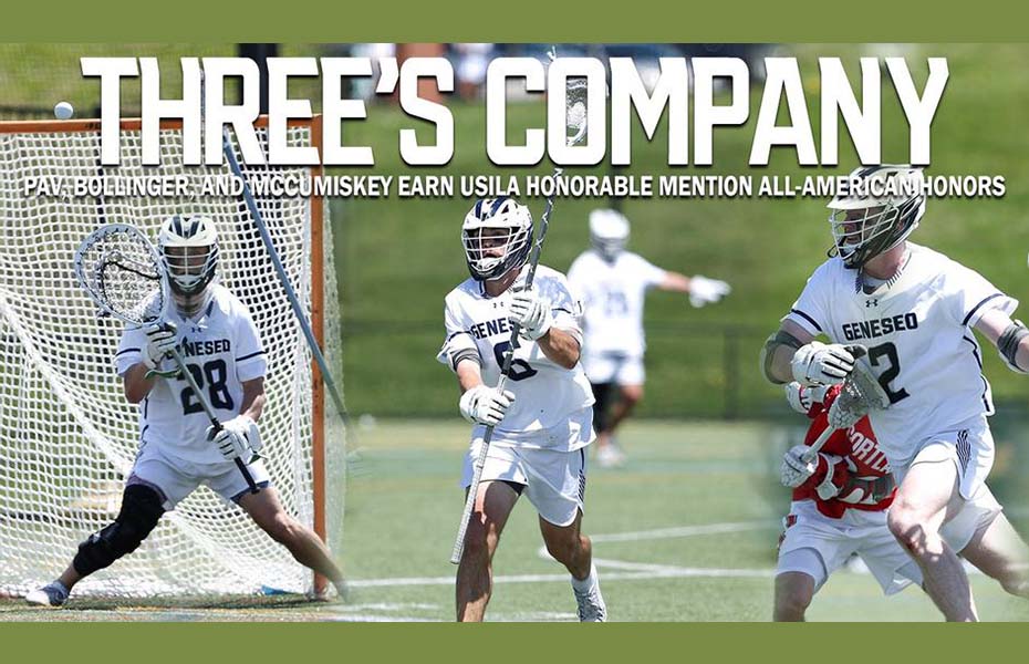 Pav, Bollinger, and McCumiskey Earn USILA Honorable Mention All-American Honors