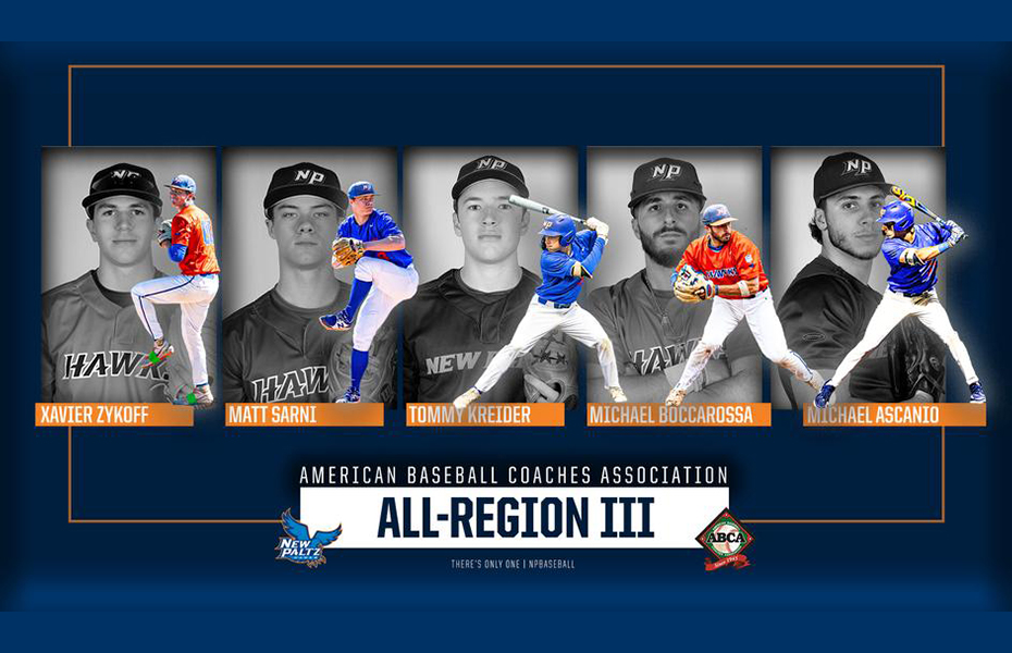 New Paltz Baseball Earns Record Five Selections to ABCA All-Region Team