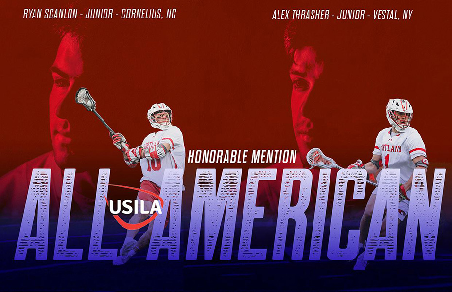Cortland Earns Two Spots on USILA Men's Lacrosse All-America Team