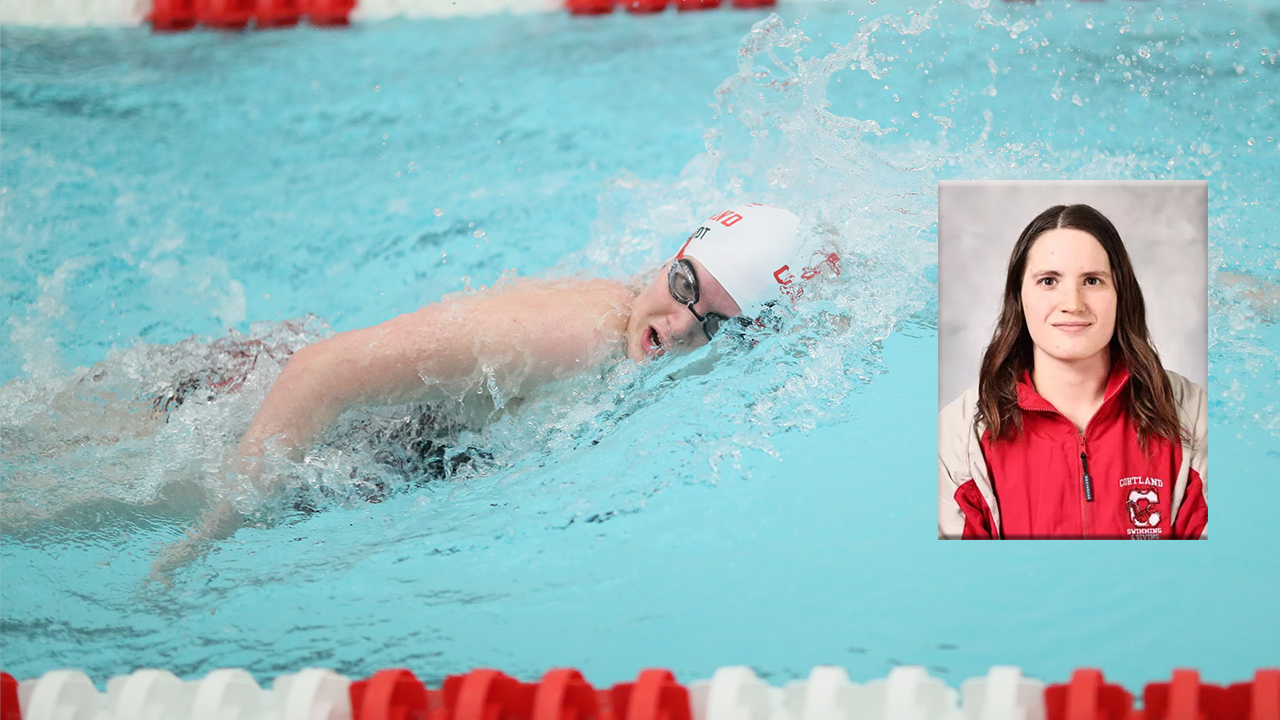 Leah Bernhardt Voted 2025 SUNYAC Women's Swimming & Diving Scholar Athlete of the Year