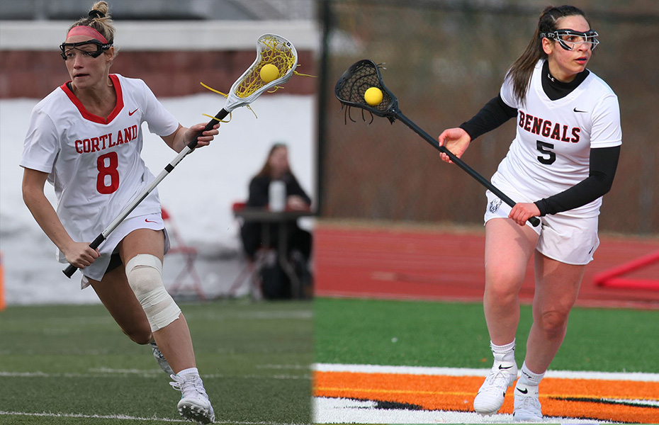 Cortland's Hopsicker and Buffalo State's Abdellatif tabbed with PrestoSports Women's Lacrosse Weekly Awards