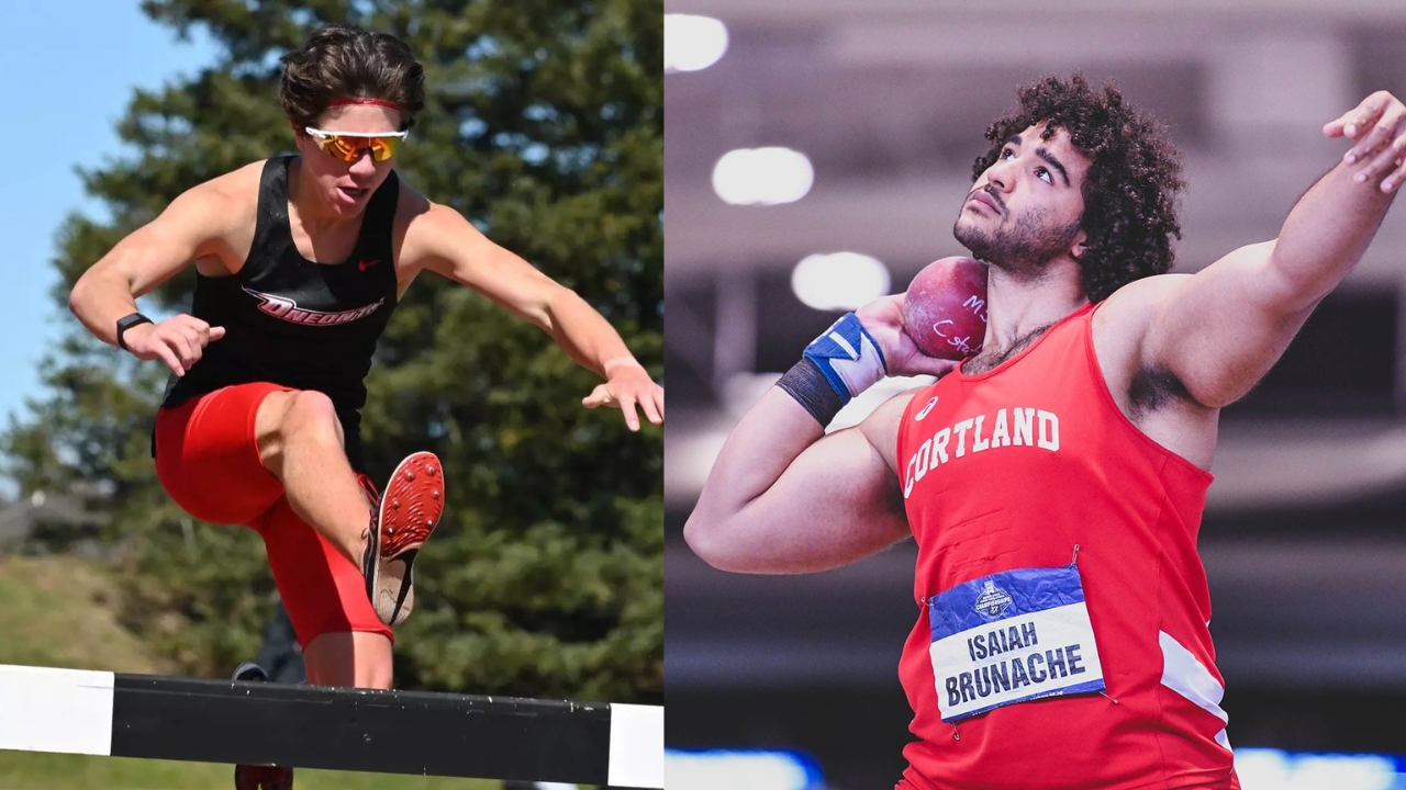 Bierman and Brunache Take Home SUNYAC Men's Outdoor Track and Field Athlete of the Week Honors