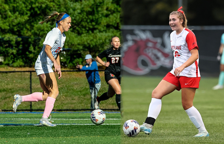 Eisert and Nicolosi Tabbed SUNYAC Women's Soccer Athletes of the Week