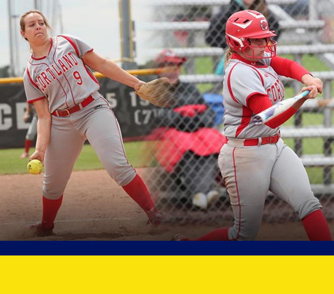 Cortland sweeps weekly awards for softball
