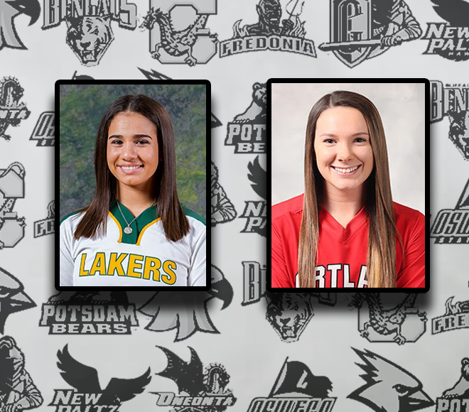 Cortland and Oswego capture weekly awards for softball