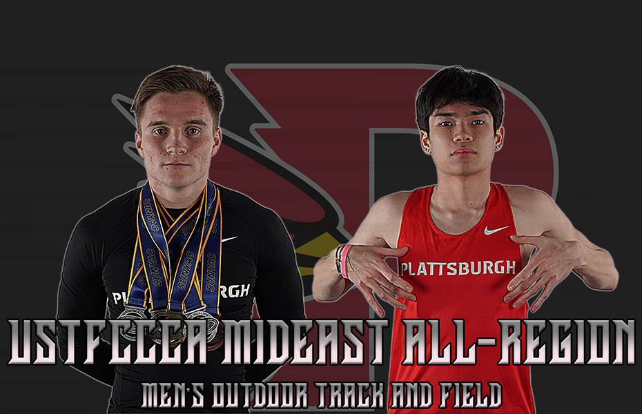 Plattsburgh's Montville and Cypress Earn USTFCCCA Mideast All-Region Honors for Outdoor Men's Track and Field