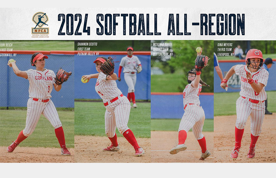 Four Cortland Softball Players Earn All-Region Honors