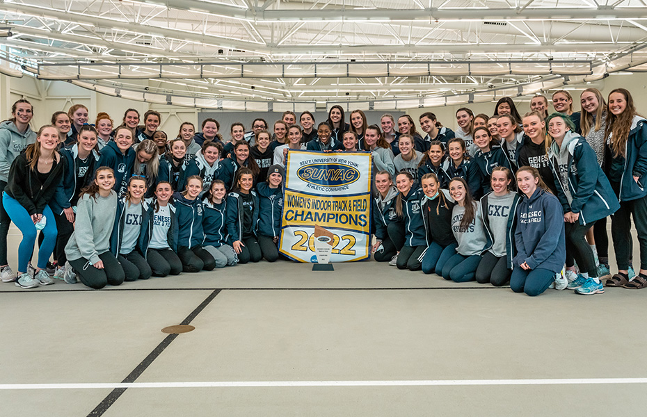 Geneseo Captures 2022 SUNYAC Women's Indoor Track & Field Title