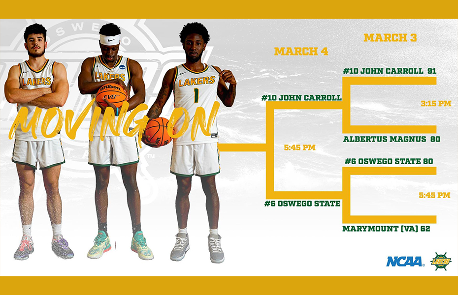 Oswego Men's Basketball Moves On To Round of 32!!