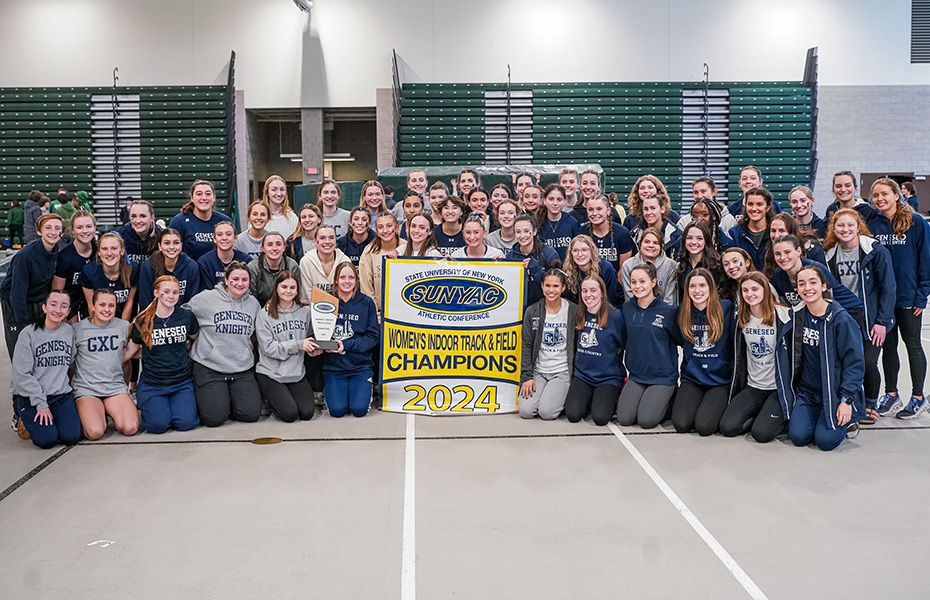 Geneseo Wins 2024 SUNYAC Women's Indoor Track & Field Team Title