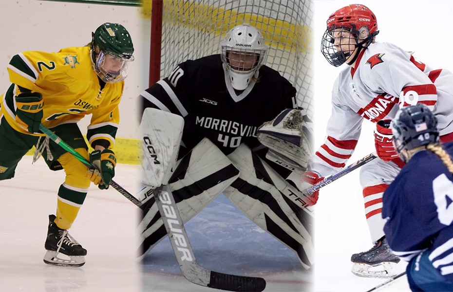 Hull, Canham and Conlon Take SUNYAC Women's Ice Hockey Weekly Awards