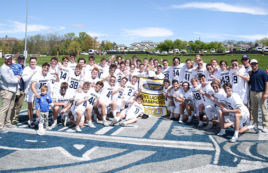 Geneseo Wins 2023 SUNYAC Men's Lacrosse Title