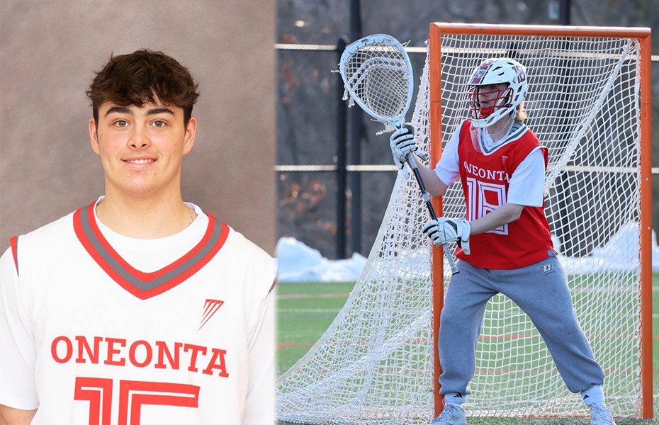 Hnis and Boukas Named SUNYAC Men's Lacrosse Athletes of the Week