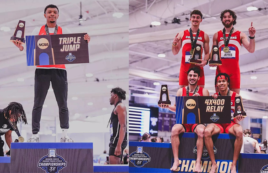 CHAMPS! Amarian Hughes and 4x400 Relay of Jensen, Cheatham, Gavalas and Jeffes Win National Titles at NCAA Indoor Championships