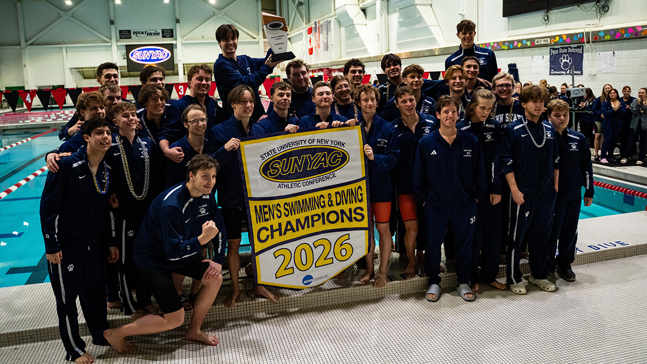 Penn State Behrend Wins 2026 SUNYAC Men's Swimming & Diving Championship