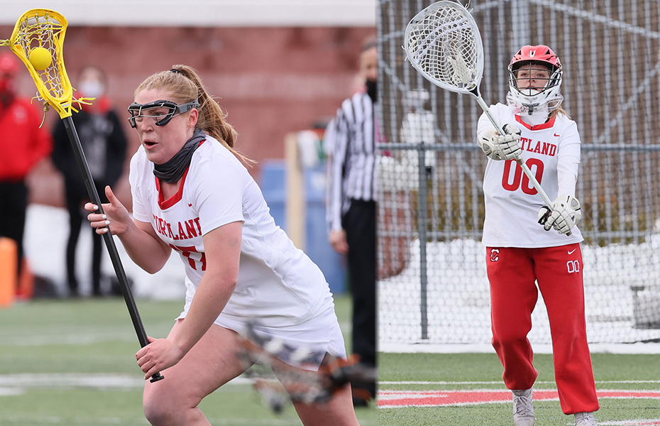 Cortland's Lorenzen and Potter chosen for PrestoSports Women's Lacrosse Honors