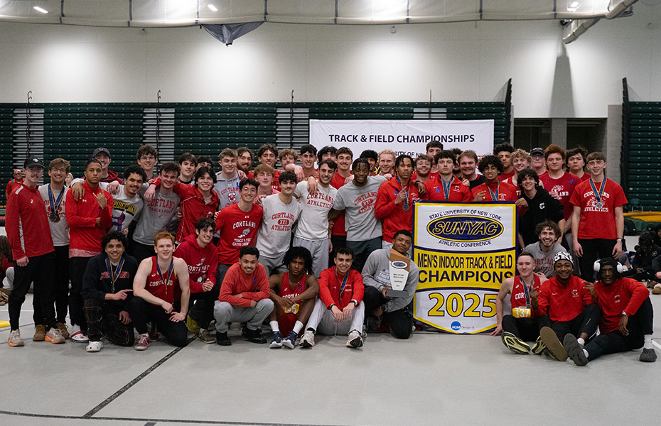 Cortland Takes 2025 SUNYAC Men's Indoor Track & Field Team Title