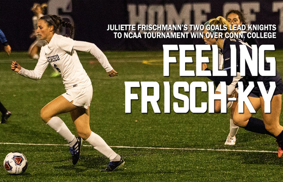 Juliette Frischmann's Two Goals Lead Knights to NCAA Tournament Win Over Conn. College