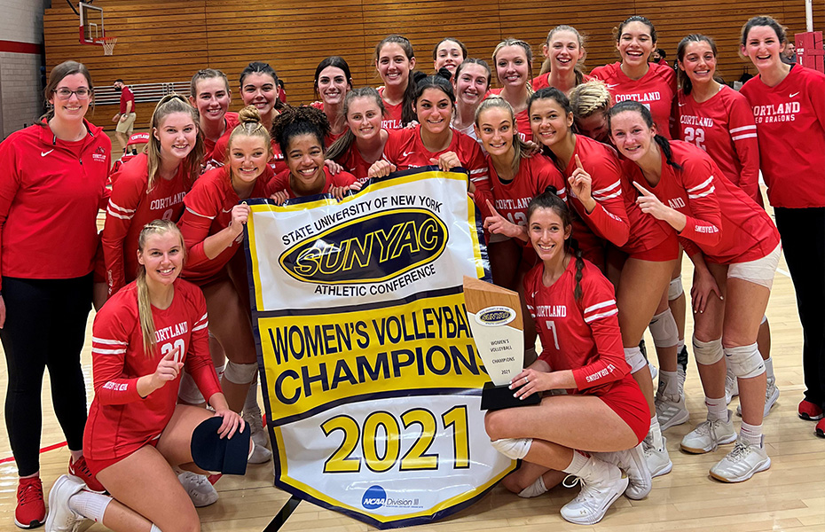 Cortland Wins 2021 SUNYAC Women's Volleyball Championship